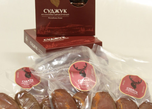 Суджук из оленины с/к прессованный (в коробке)